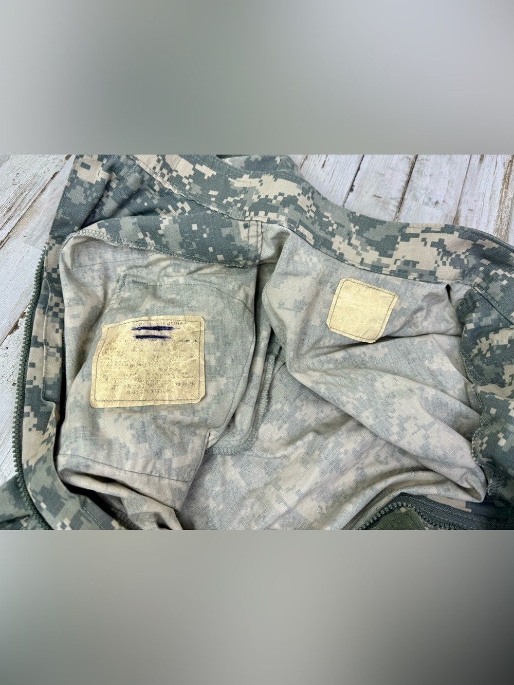 US Army Combat Jacket Adult Large Cargo Military Pockets Camo - Picture 7 of 12
